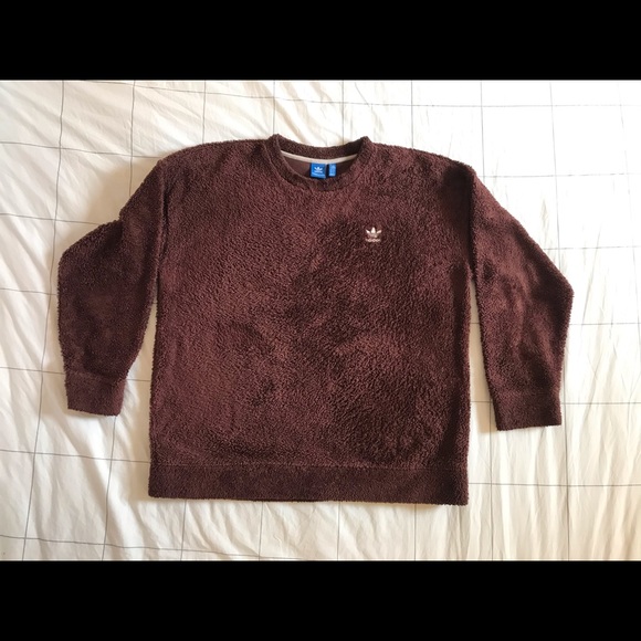 adidas | Shirts | Adidas Originals Teddy Bear Fleece Crewneck | Poshmark